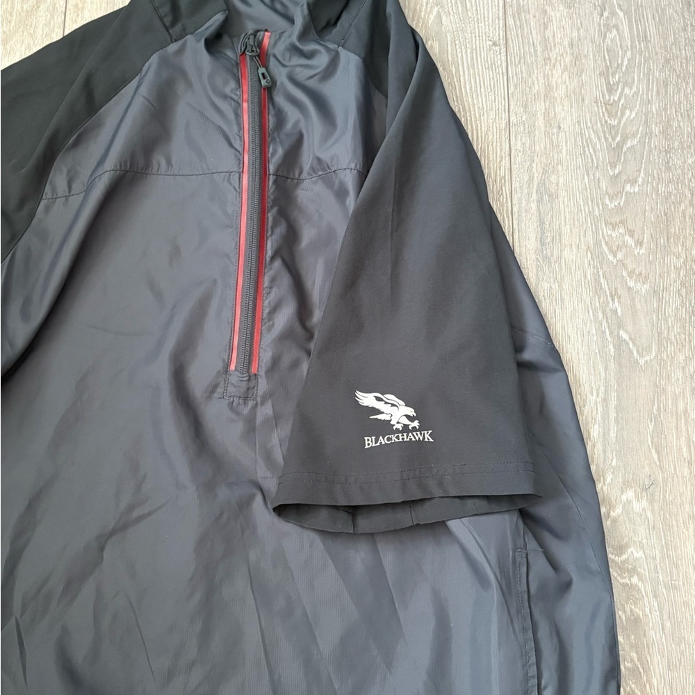 Sunice Black and Gray Windbreaker with Red Accent - Picture 3 of 5